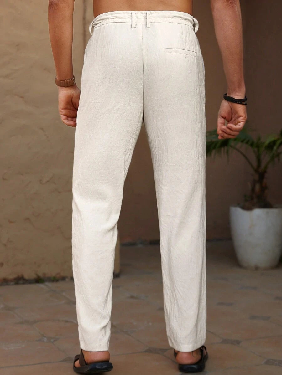 Ingmar – Herren Hose Taper Fit Unifarben Und Vielseitig 2
