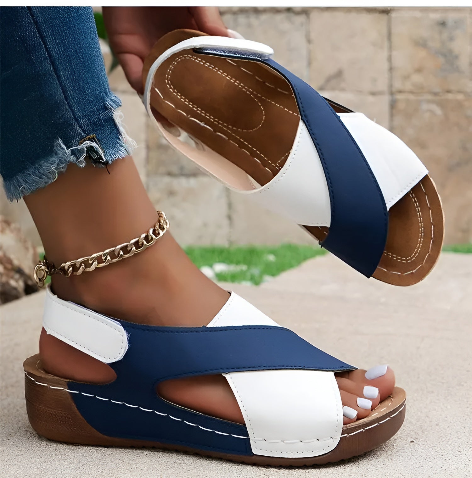 Ingrid - Orthopädische Sandalen für Damen – Komfort & Stil Blau