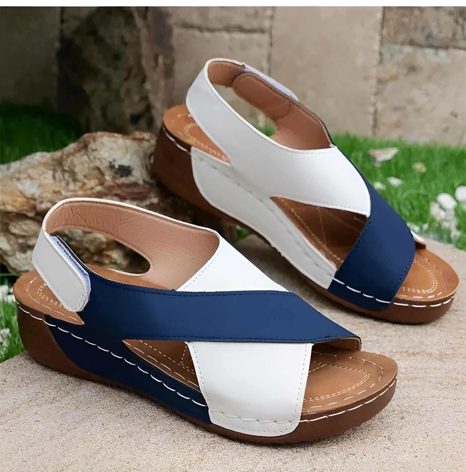 Ingrid - Orthopädische Sandalen für Damen – Komfort & Stil Blau 3