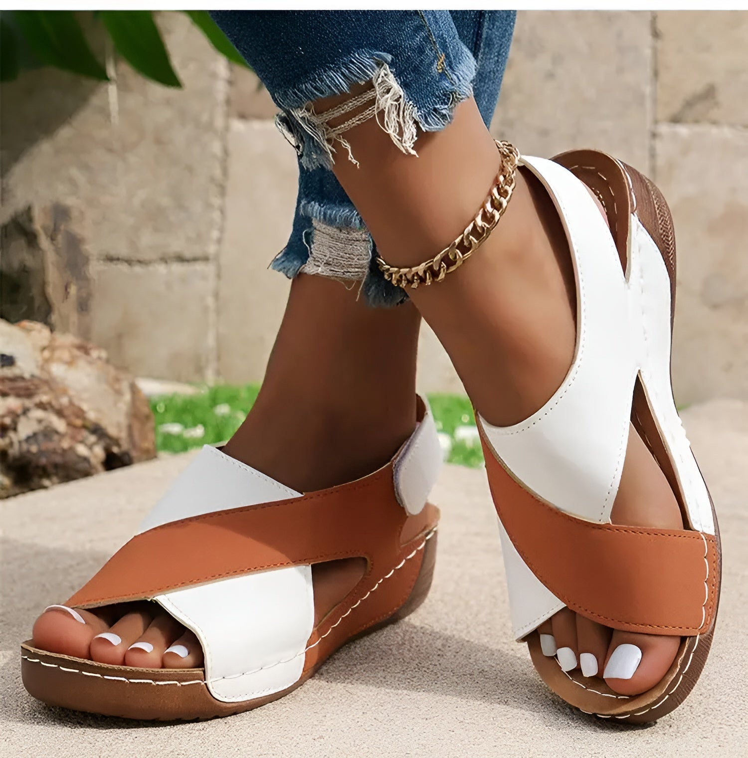 Ingrid - Orthopädische Sandalen für Damen – Komfort & Stil Braun