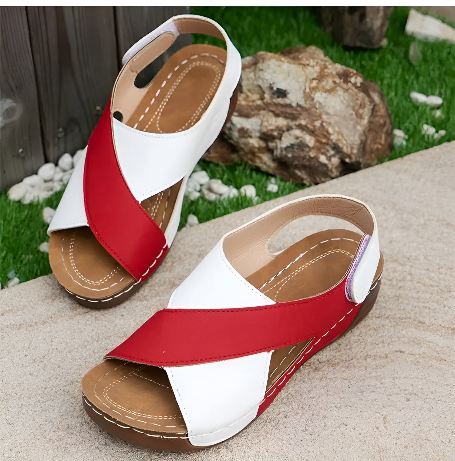 Ingrid - Orthopädische Sandalen für Damen – Komfort & Stil Rot 1