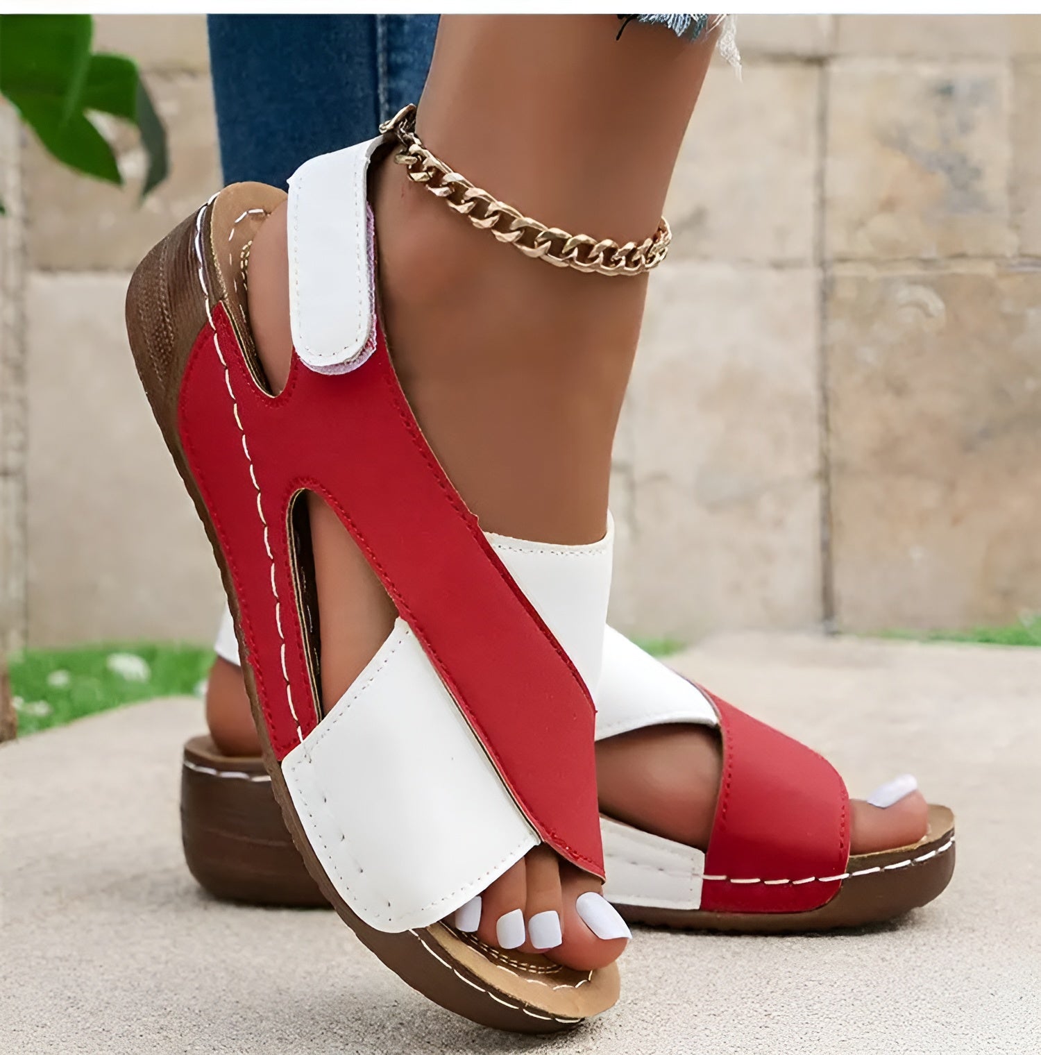 Ingrid - Orthopädische Sandalen für Damen – Komfort & Stil Rot 3