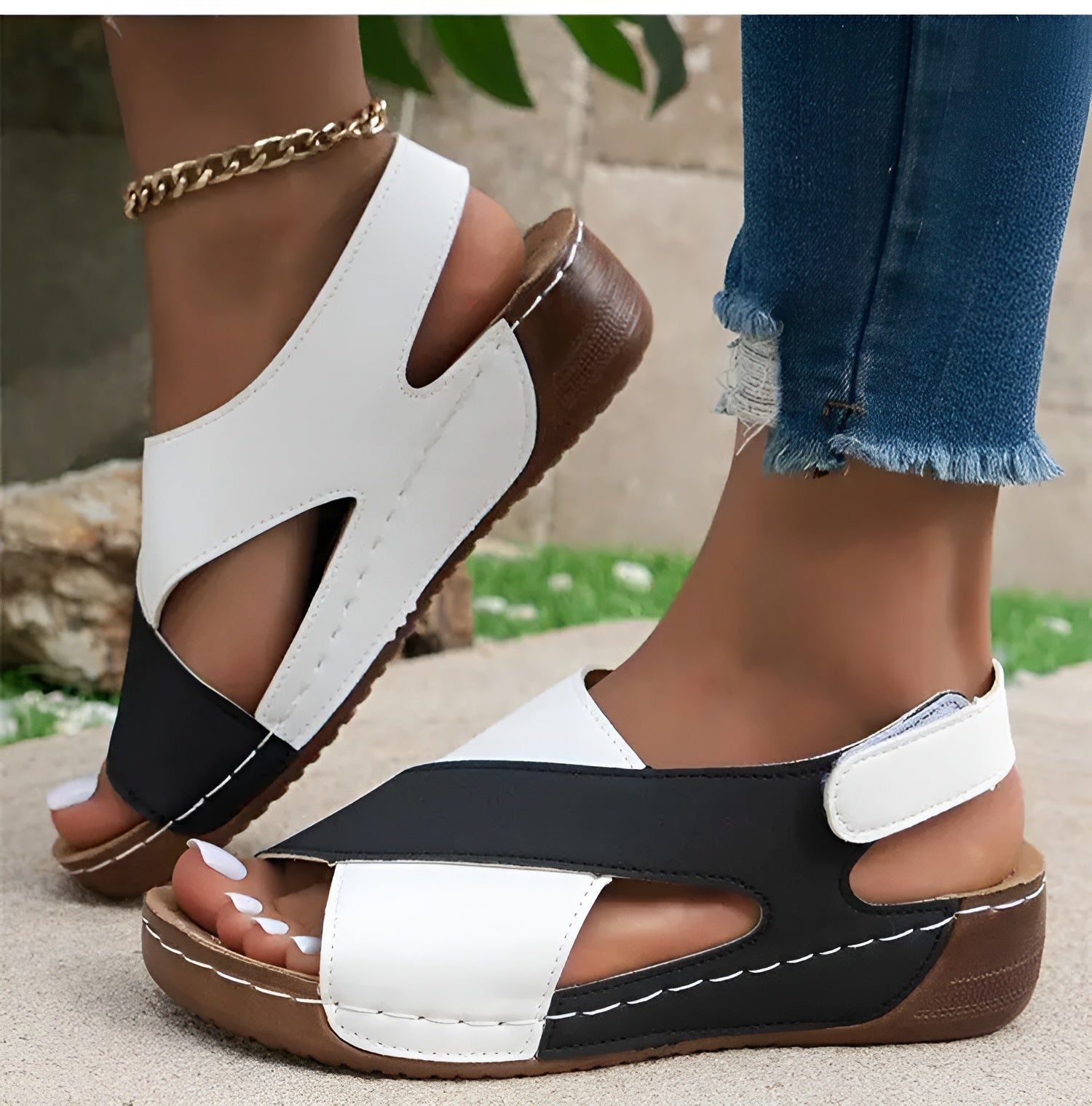 Ingrid - Orthopädische Sandalen für Damen – Komfort & Stil Schwarz 2