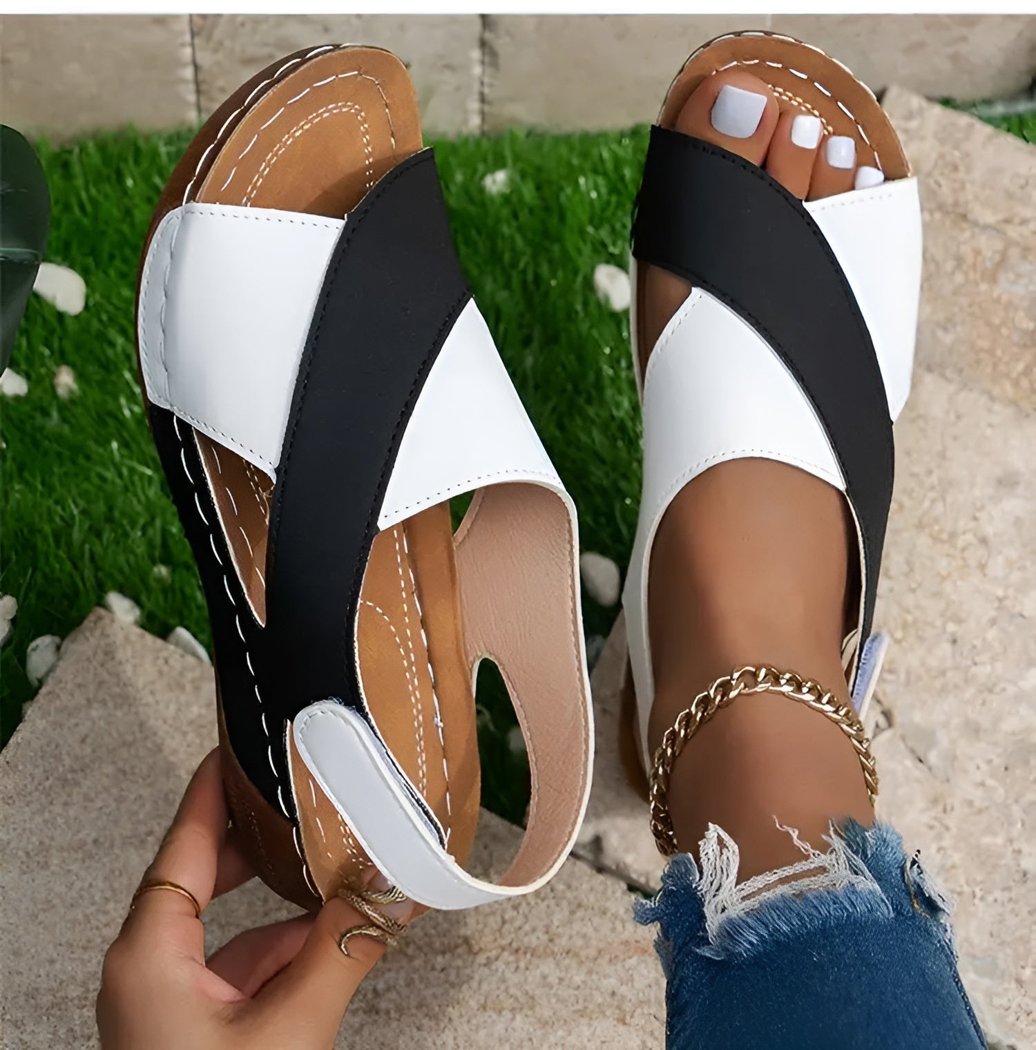 Ingrid - Orthopädische Sandalen für Damen – Komfort & Stil Schwarz 3