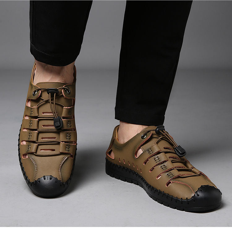 Isfried - Lässige orthopädische Sandalen für Herren Khaki