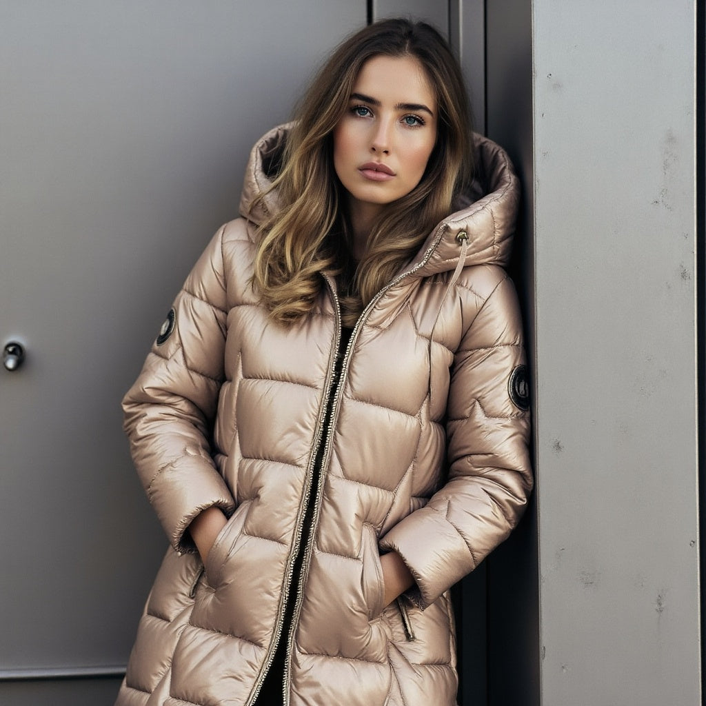 Isolde - Langer Wintermantel black