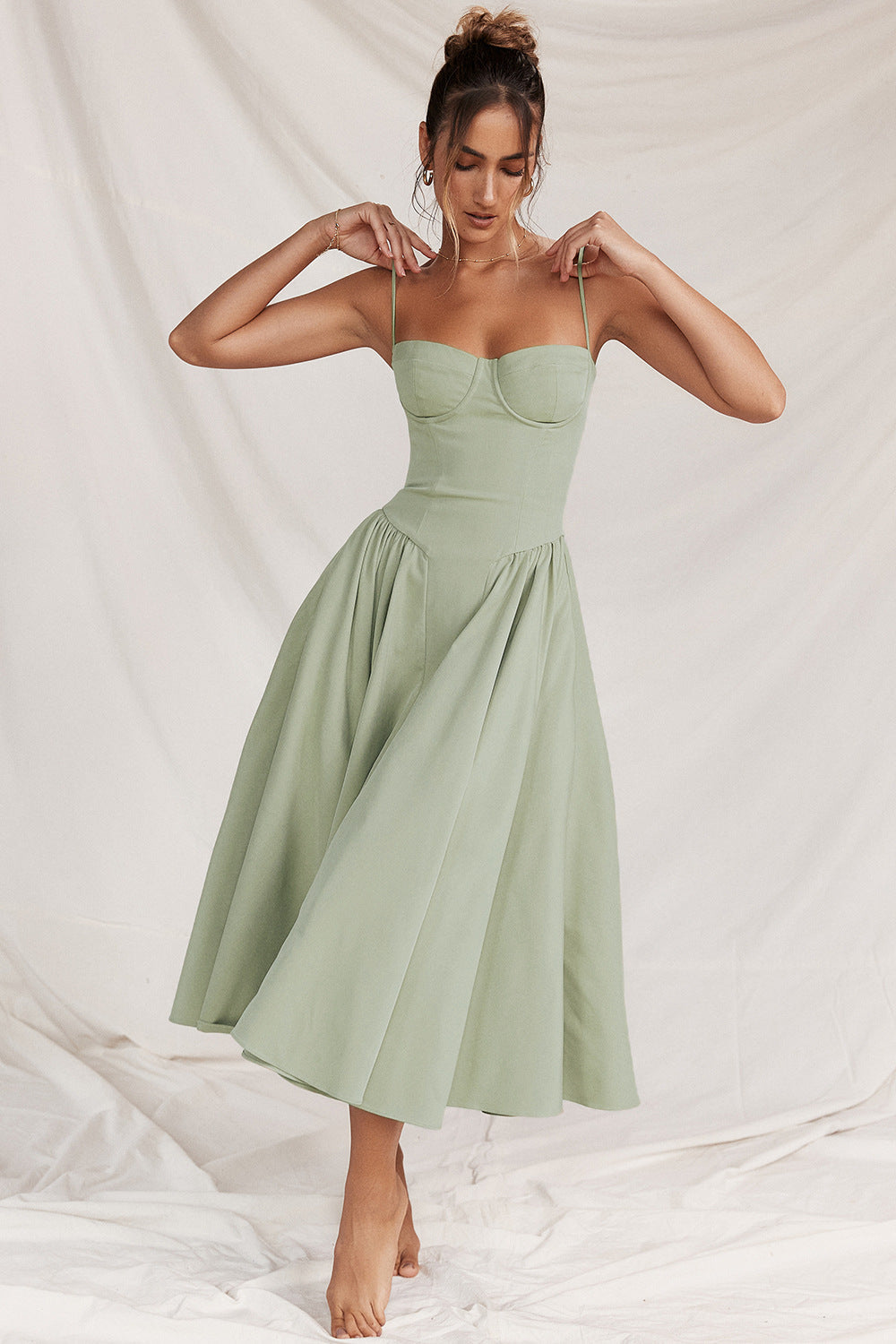 Iveta- Korsett Dress Grün