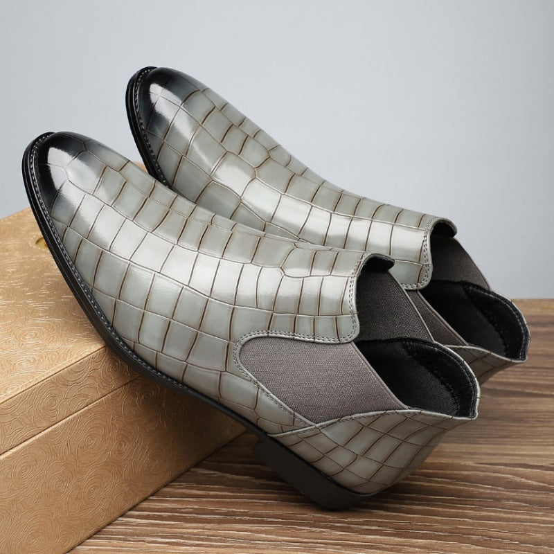 Jaden – Elegante Herren-Business-Schuhe aus echtem Leder Grau