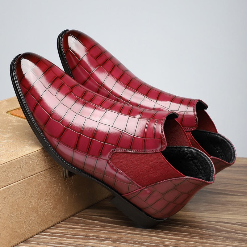 Jaden – Elegante Herren-Business-Schuhe aus echtem Leder Rot