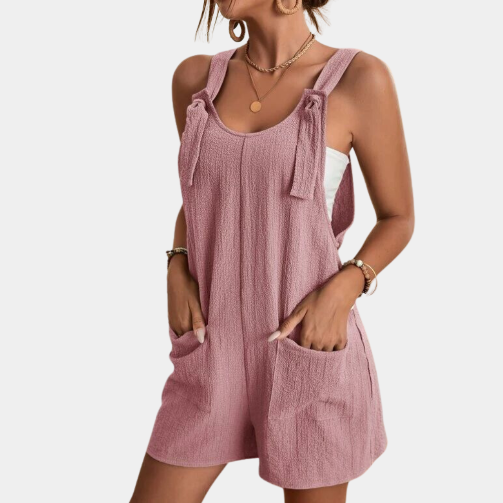 Jana - Lässiger Damen Sommer-Jumpsuit Rosa