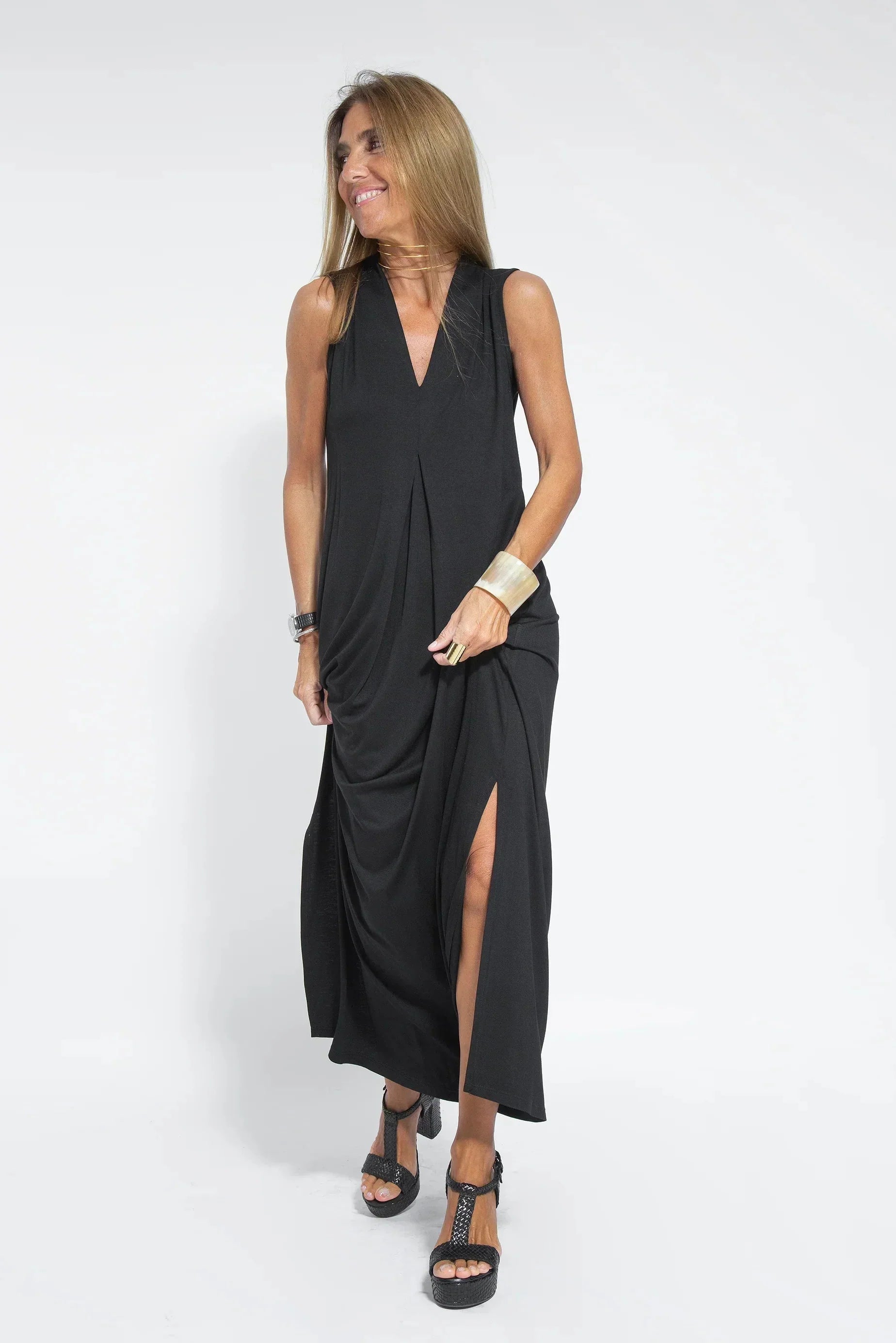 Janette- Schlankes Kleid Schwarz 1