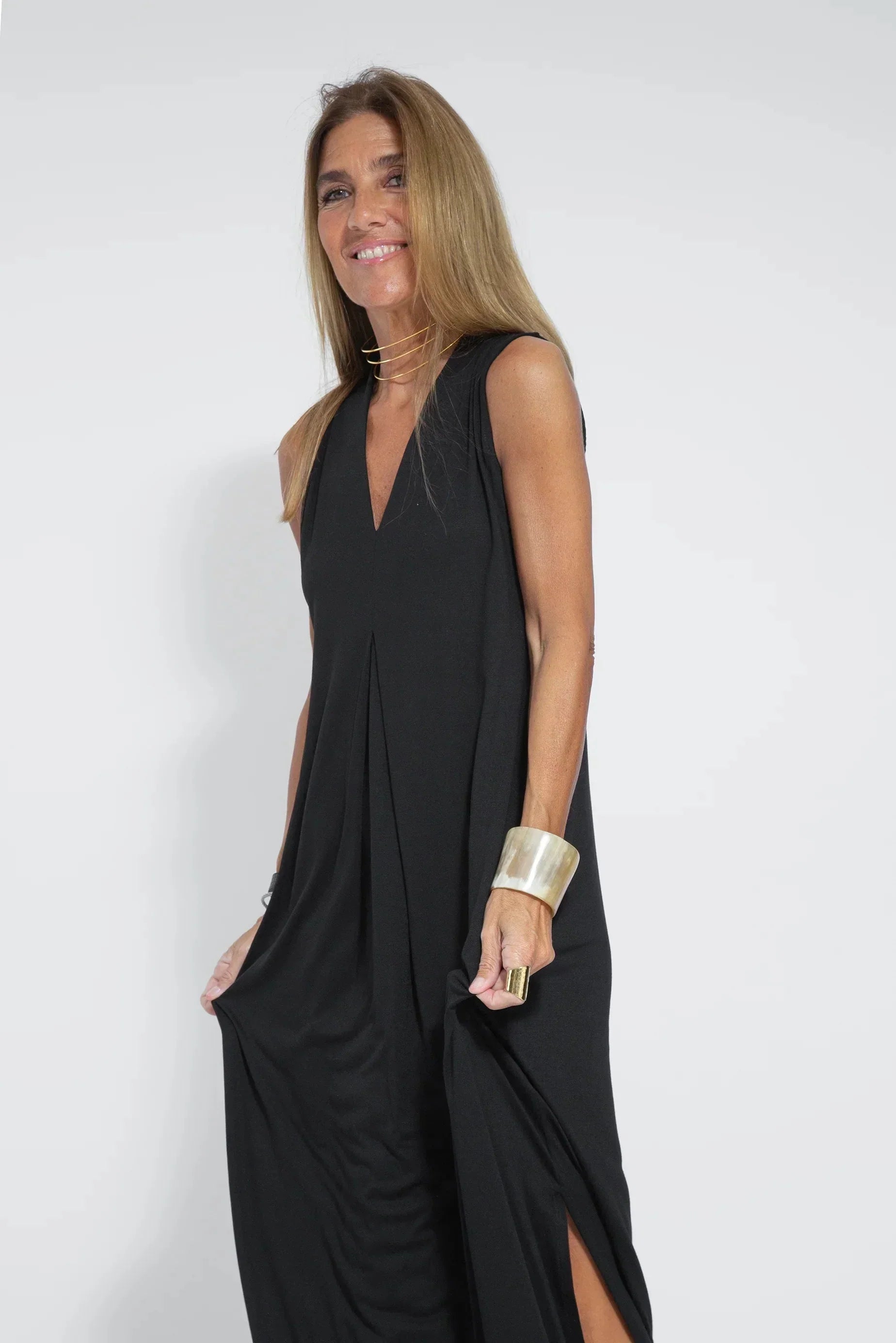 Janette- Schlankes Kleid Schwarz 3