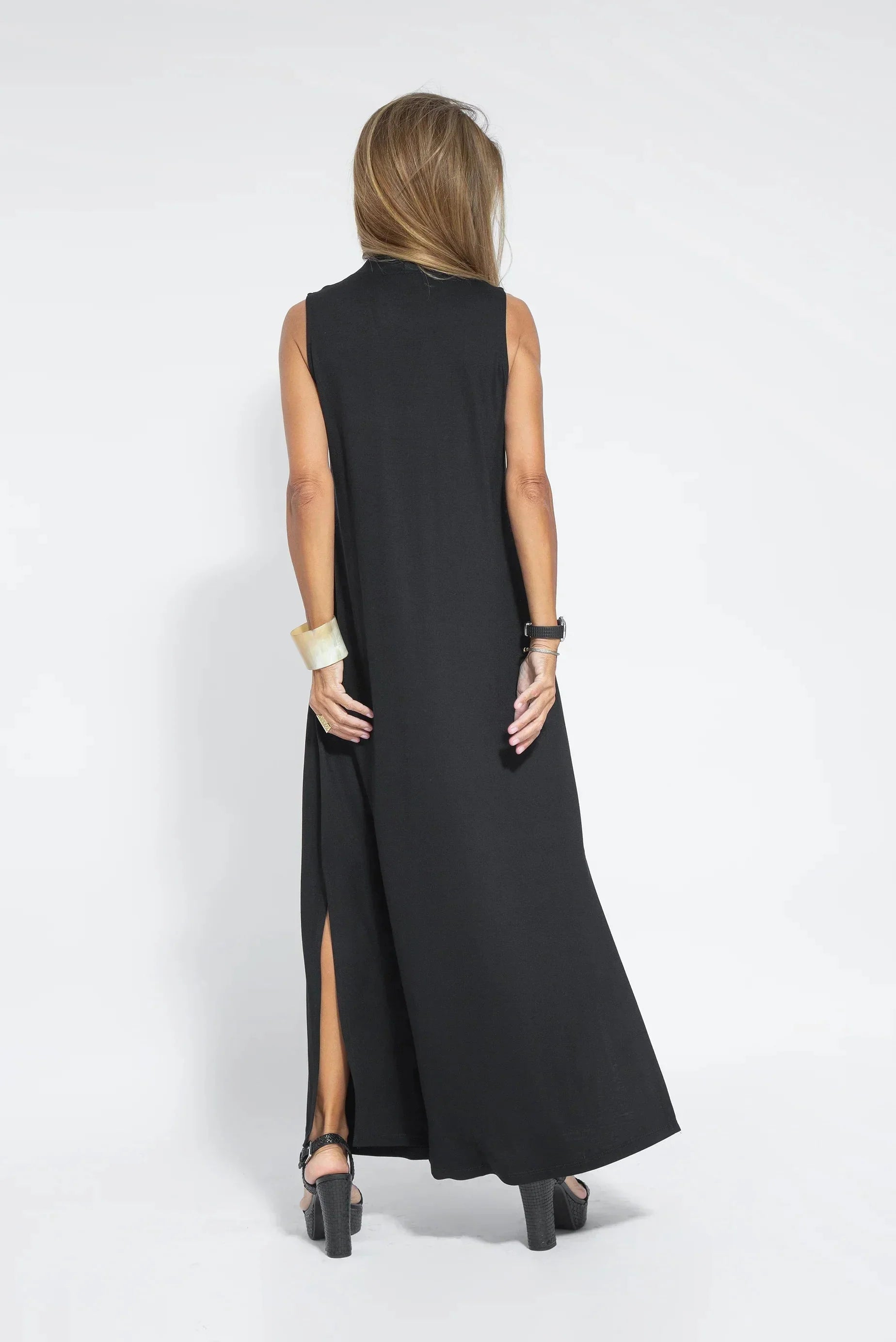 Janette- Schlankes Kleid Schwarz 5