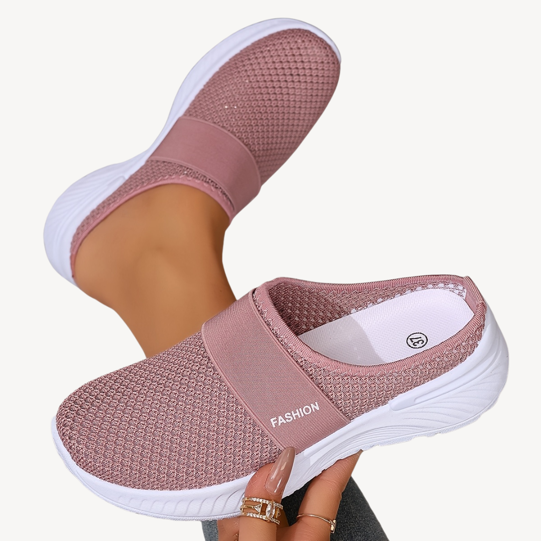Janina – Orthopädische Damen-Slip-On Sneaker aus Mesh Rosa