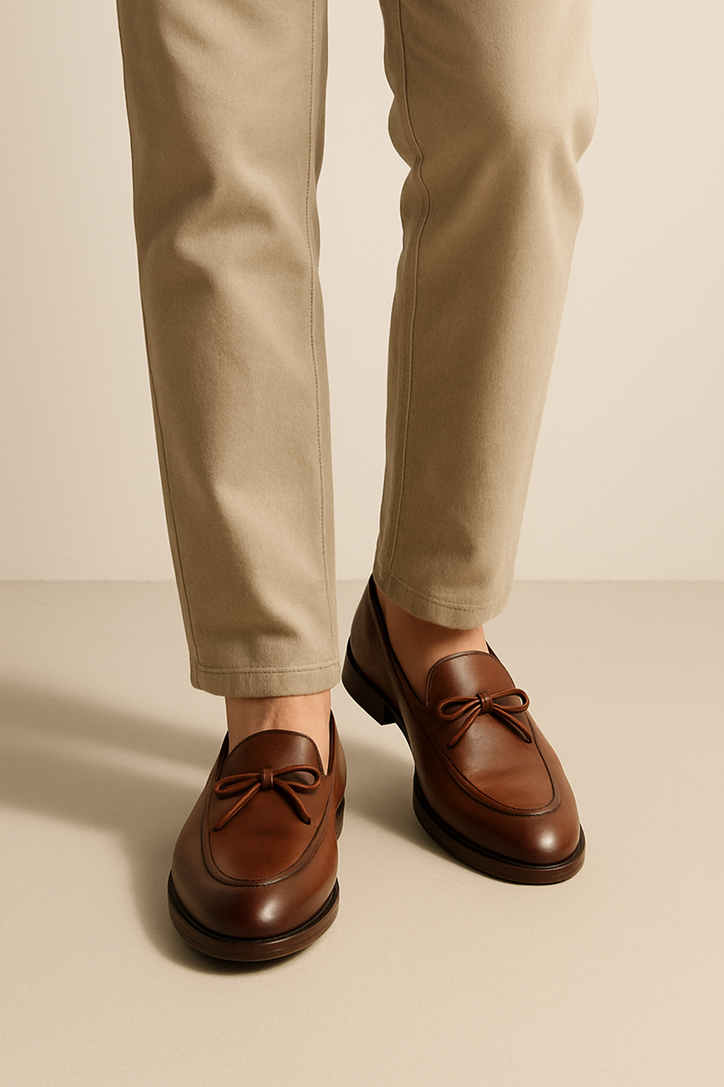 Jannik – Lederloafer Herren Schleife Klassisch Formell Stil 1