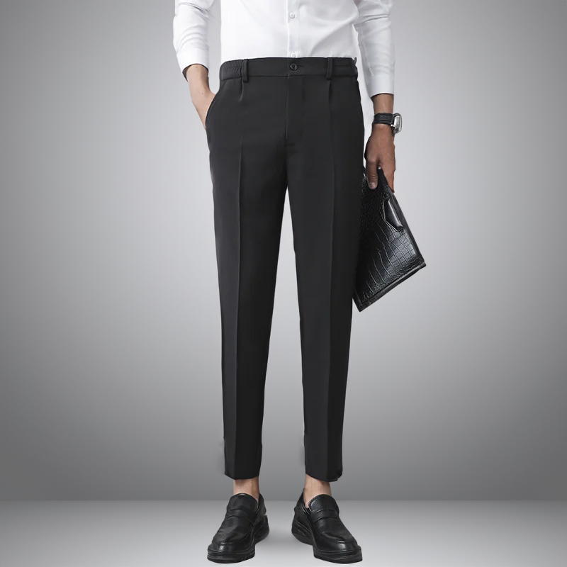 Jaron - Elegante Herren Hose in Elfenbein Zeitloses Design & Perfekte Passform Schwarz