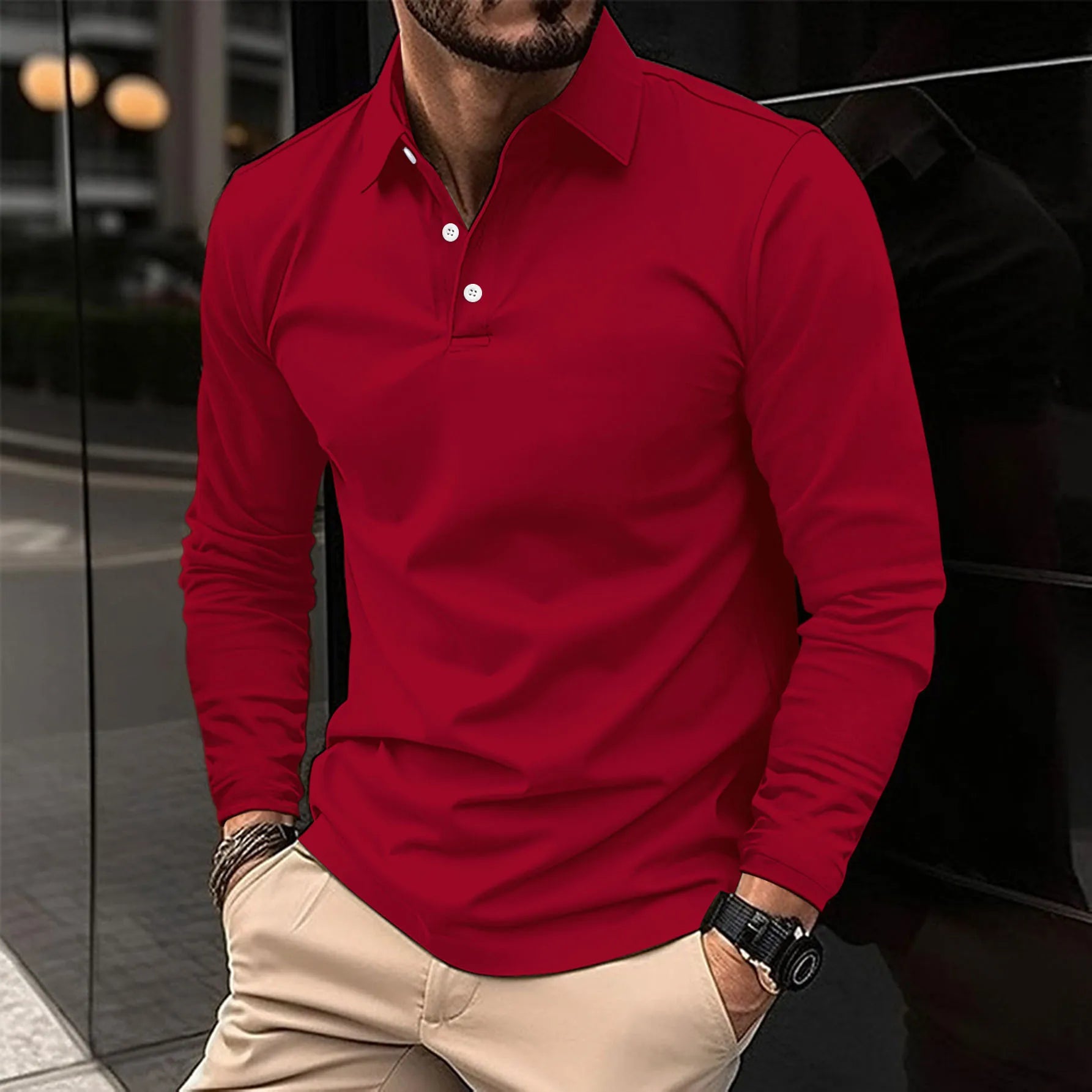 Jeremia - Klassische Polo Rot