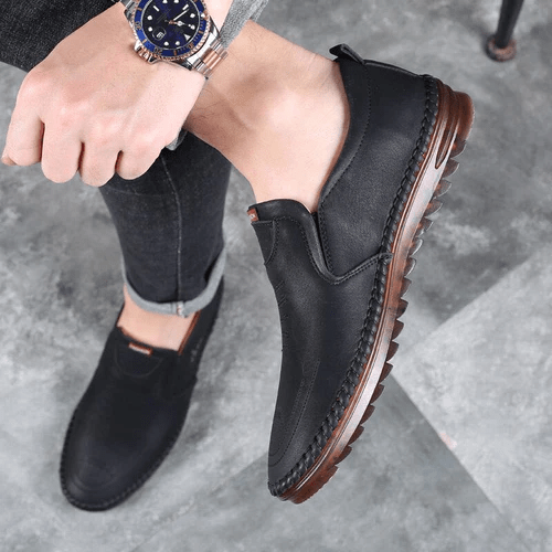 Jodok – Orthopädische Herrenschuhe mit stilvollem Design Schwarz