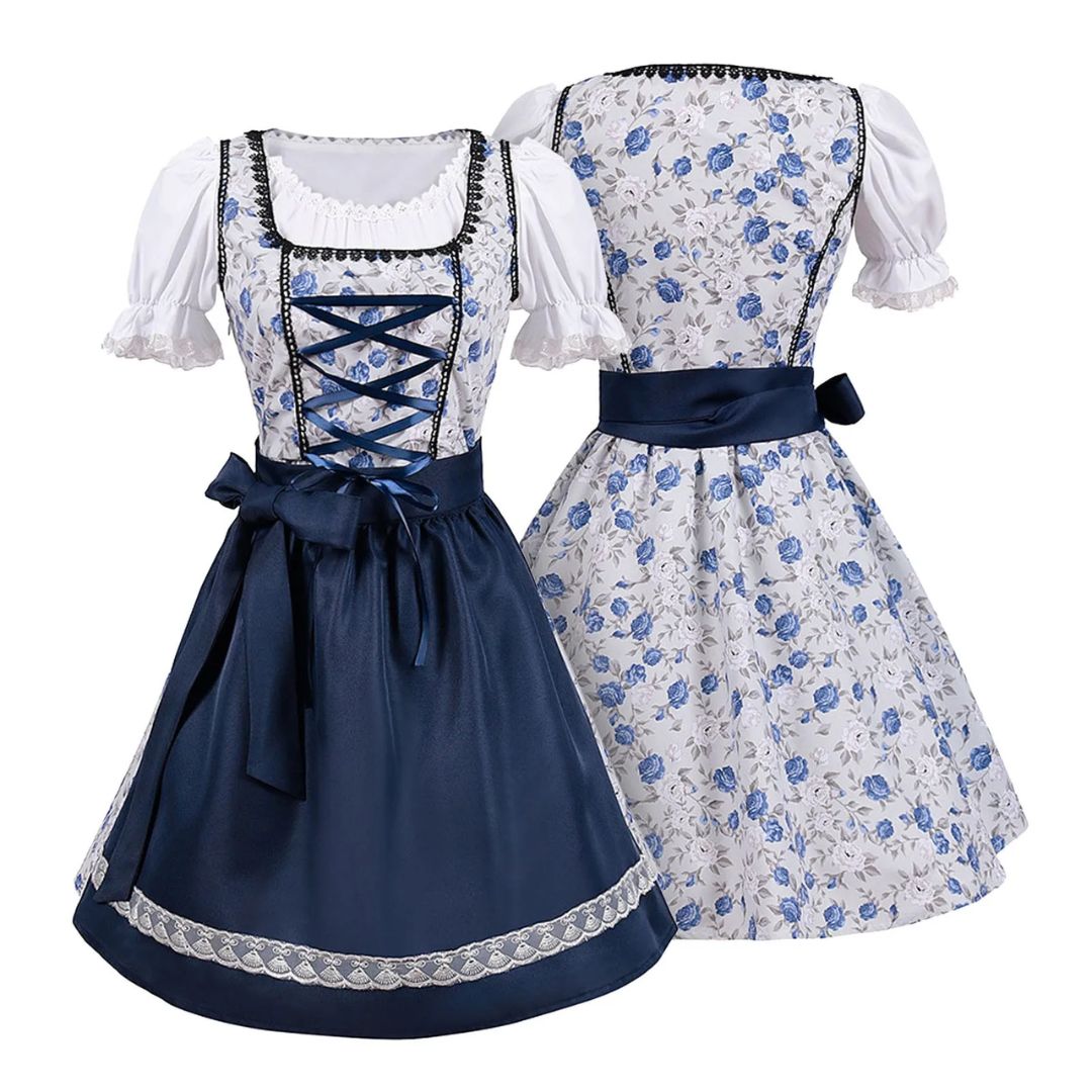 Johanna – Dirndlkleid Damen Elegant Oktoberfest Schürze Traditionell 1