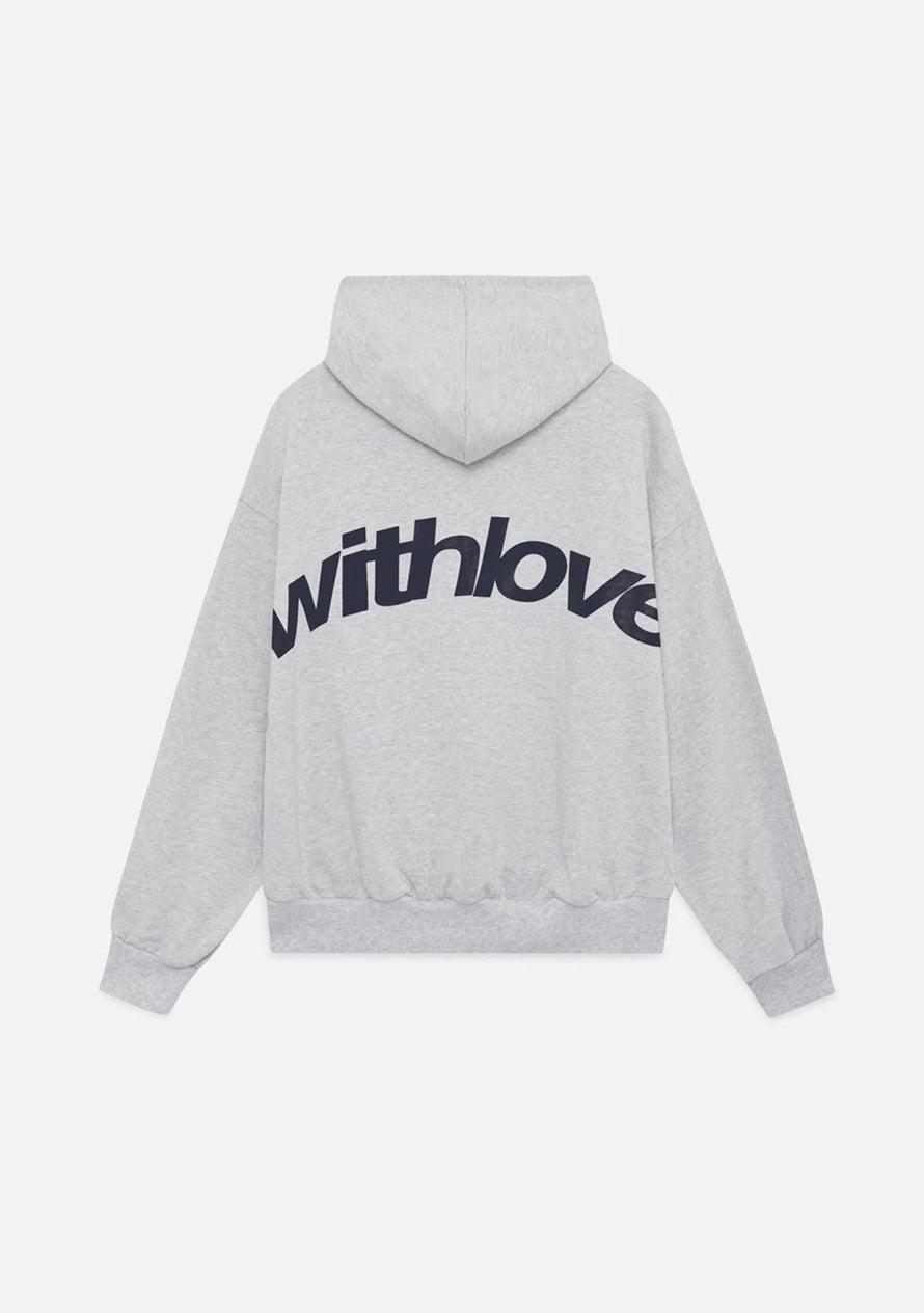 John- With Love Kapuzenpulli Grau & Schwarz