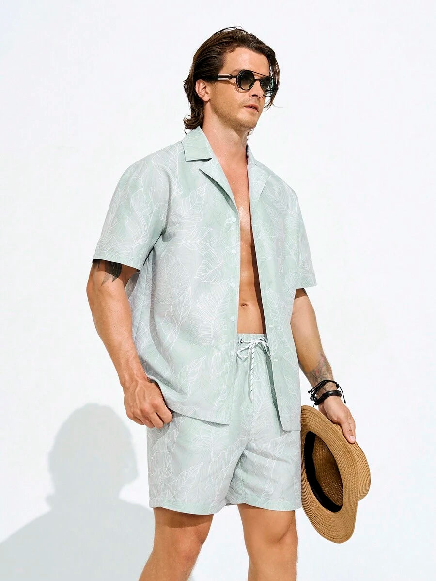 Julius – Strand Outfit Herren Kurzarmshirt Und Shorts Set 4
