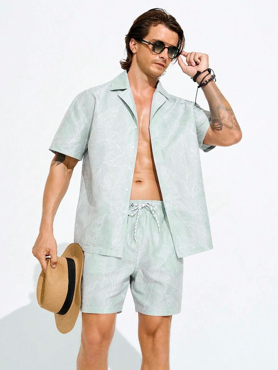 Julius – Strand Outfit Herren Kurzarmshirt Und Shorts Set 6