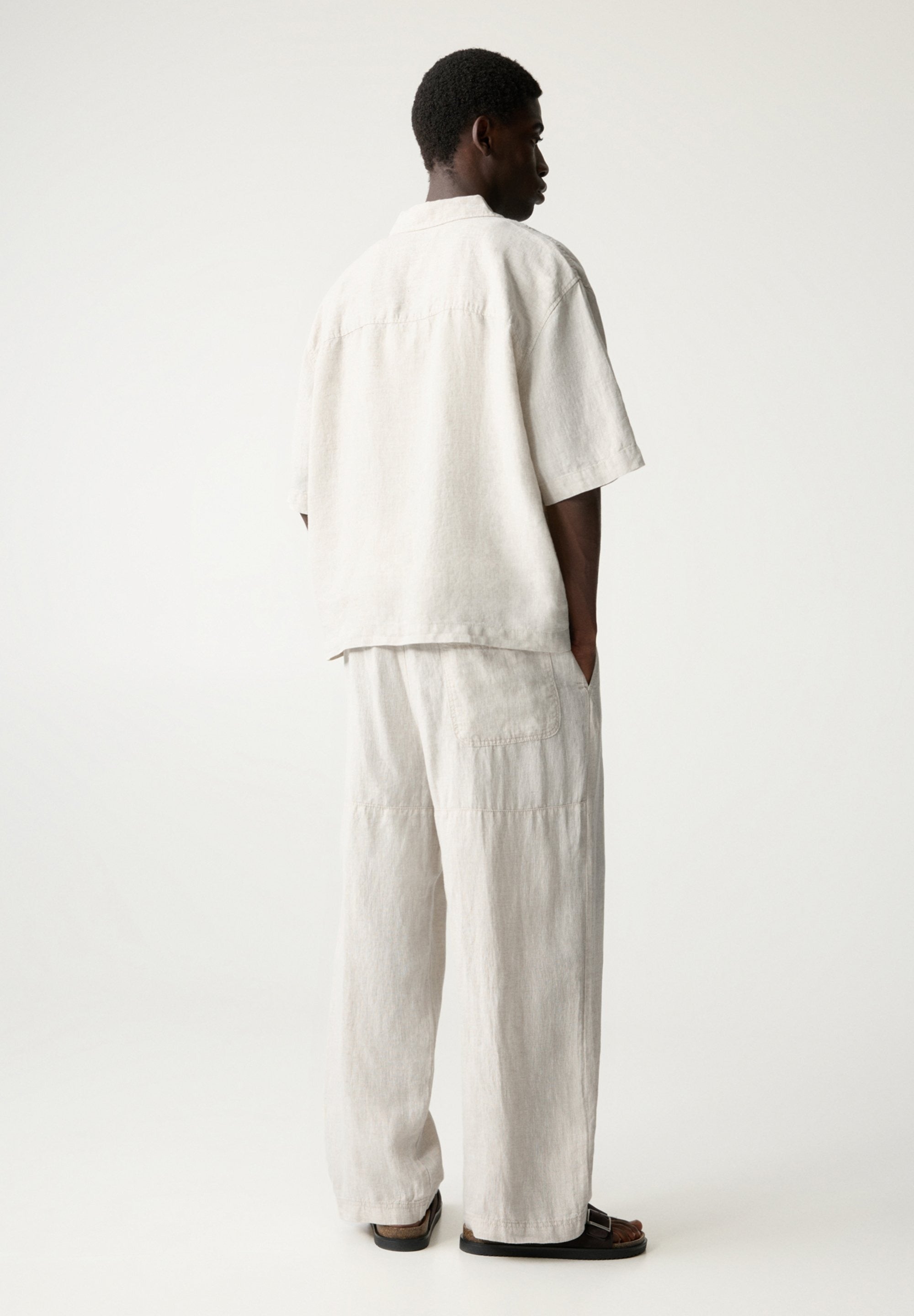 Kai – Leinenhose Herren Beige Luftig Lässig Sommer