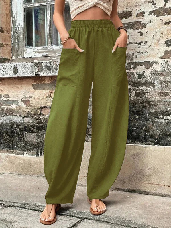 Karolin - Schicke Hosen für Damen Olivegrun