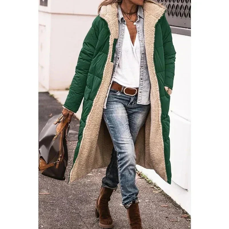 Katharina - Chic Wintermantel Grün