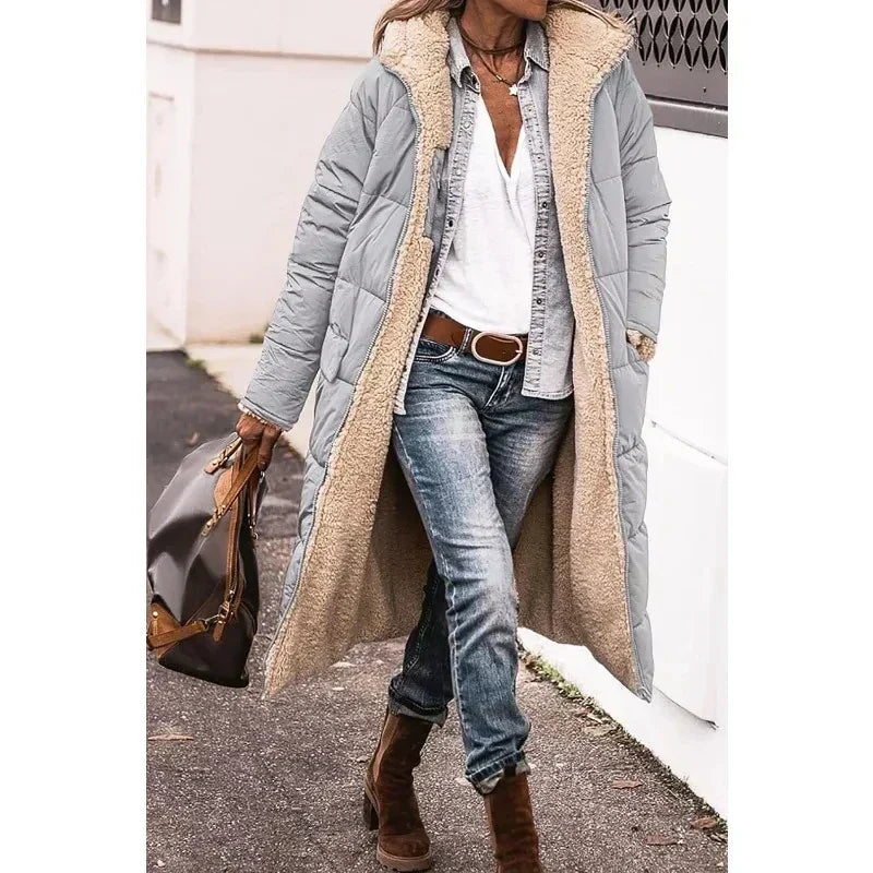 Katharina - Chic Wintermantel Grau