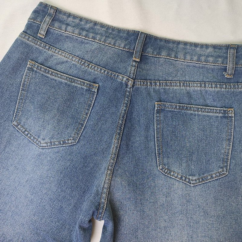 Kathrin - Baggy-Hose mit weitem Bein für Damen Blau 4