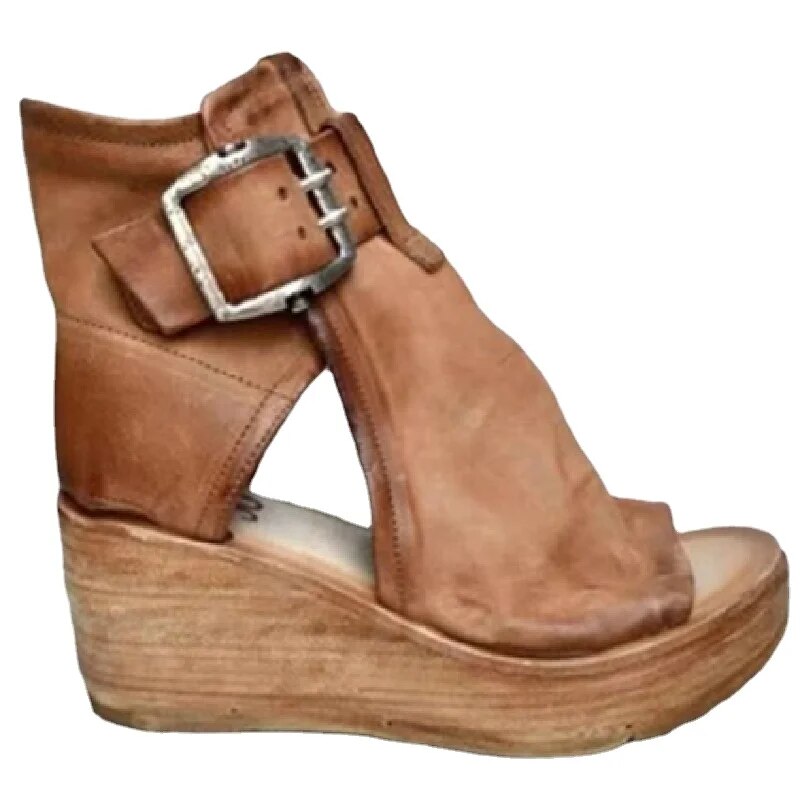 Kelly- Orthopädische Damen Sandalen Braun 1