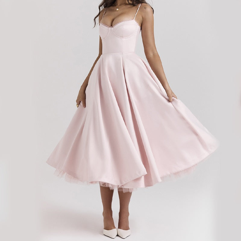 Kirsten - Eleganz Rock Stilvoll & Verführerisch Rosa 7