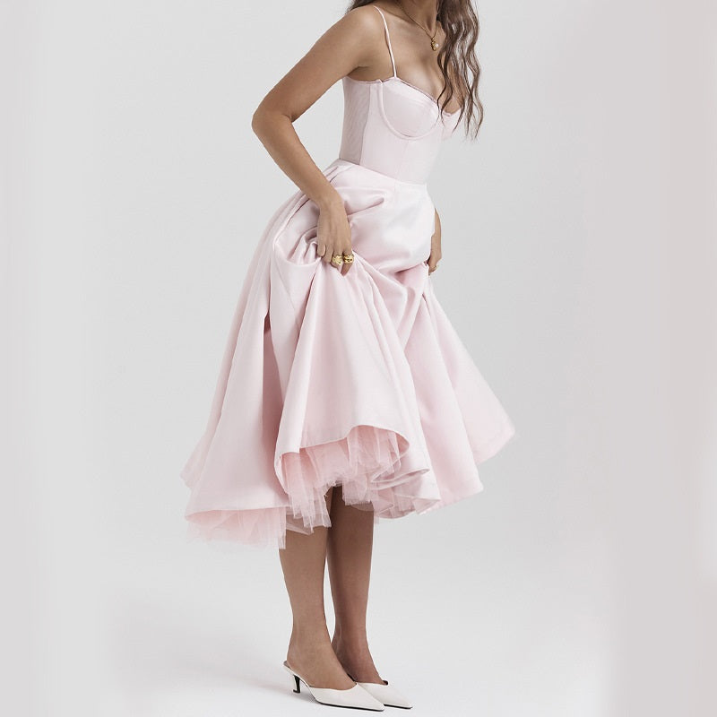 Kirsten - Eleganz Rock Stilvoll & Verführerisch Rosa 2