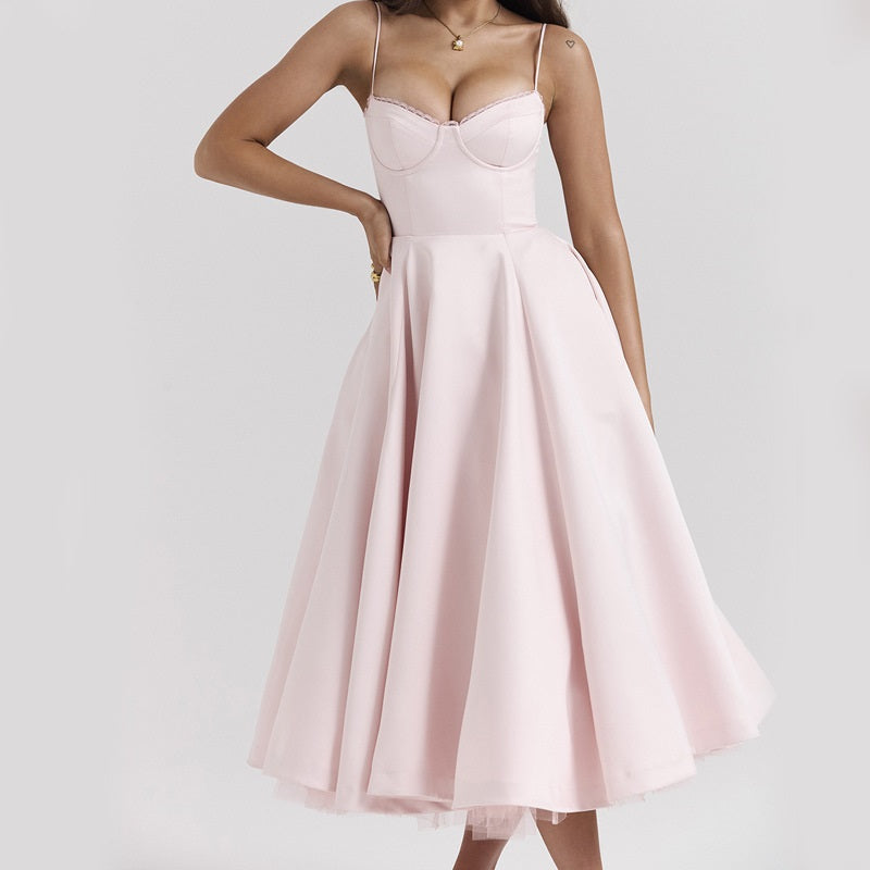 Kirsten - Eleganz Rock Stilvoll & Verführerisch Rosa 9