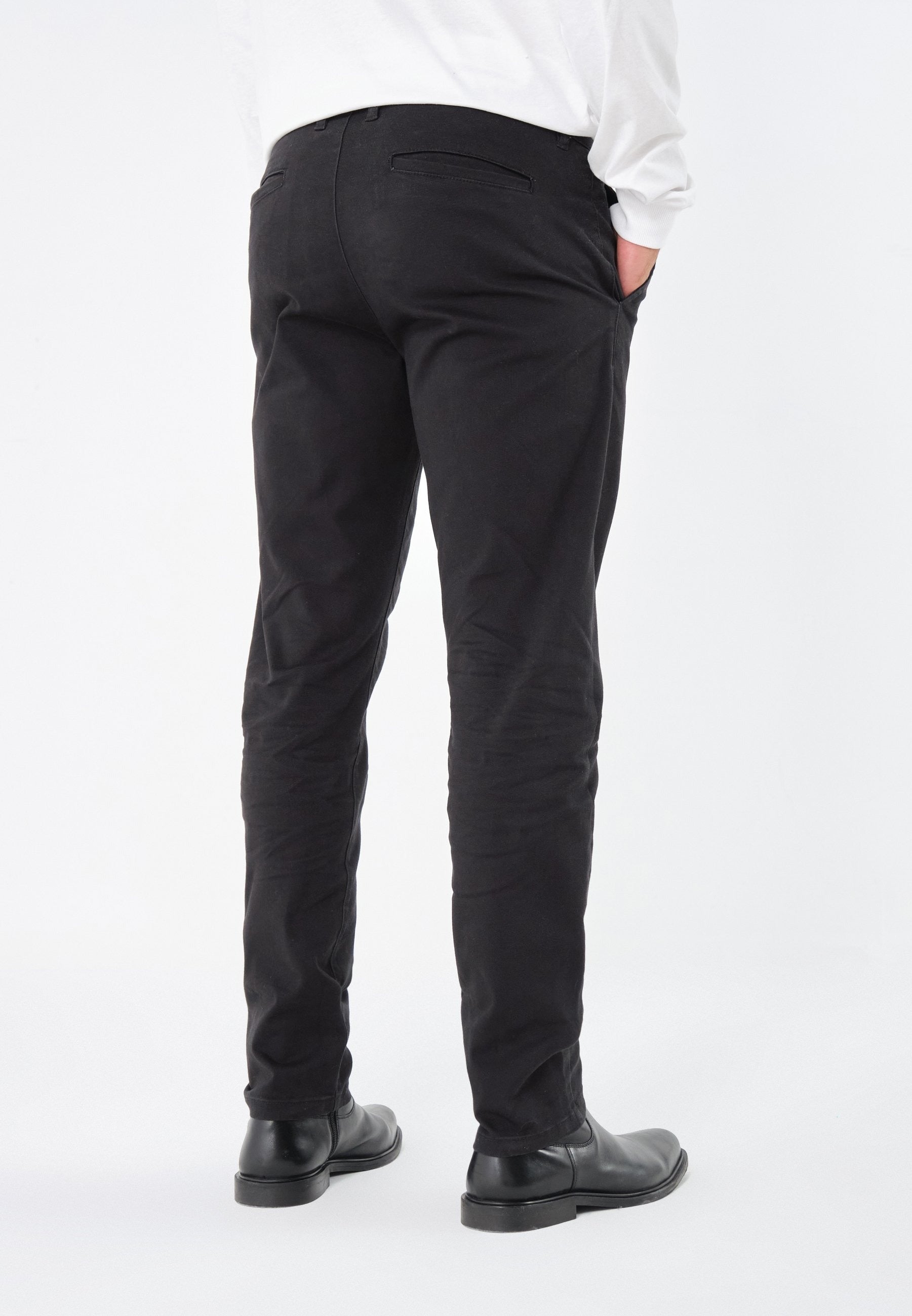 Klaus – Chinohose Herren Schwarz Zeitlos Elegant Alltag