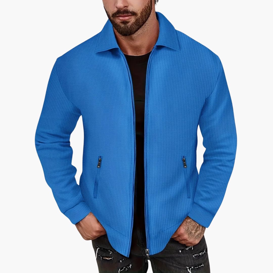 Knut - Herren Stylische Übergangsjacke für Frühling Blau