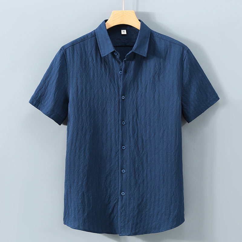 Korbinian - Elegantes Herren Hemd mit hohem Komfort Navyblau