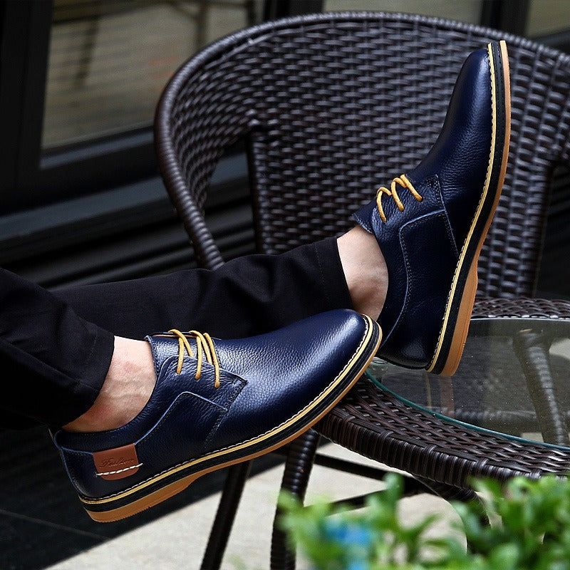 Kordian - Herren Oxfordschuhe aus Echtleder in Farben Blau