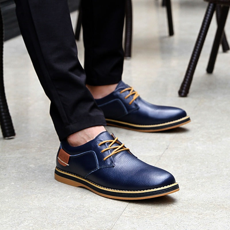 Kordian - Herren Oxfordschuhe aus Echtleder in Farben Blau