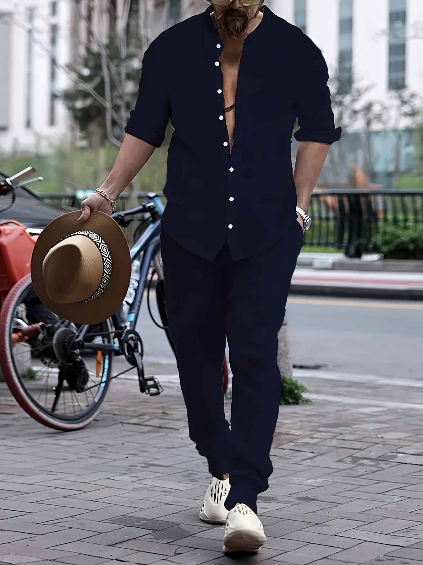Kurt - Klassisches Set für Herren Marineblau