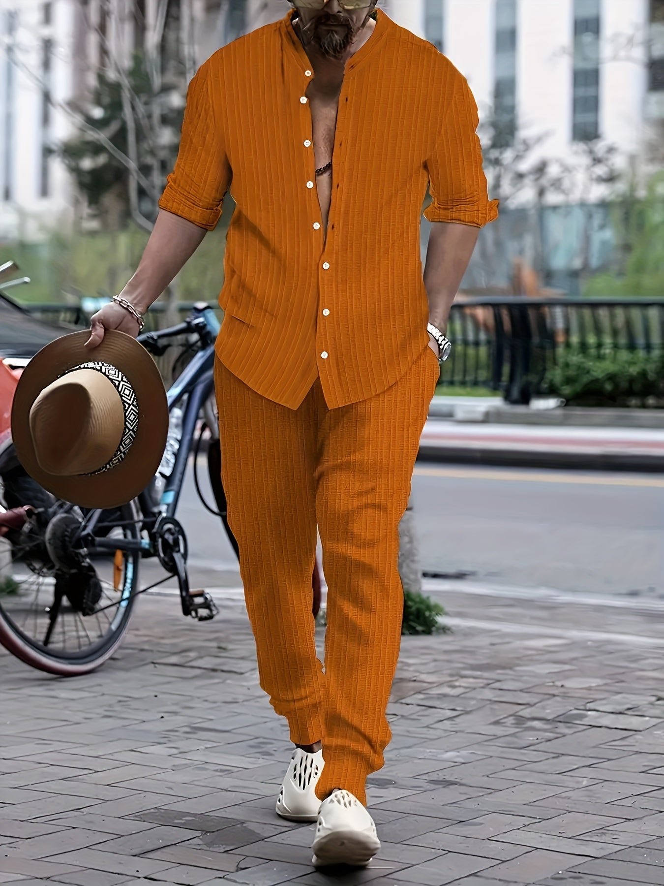 Kurt - Klassisches Set für Herren Orange
