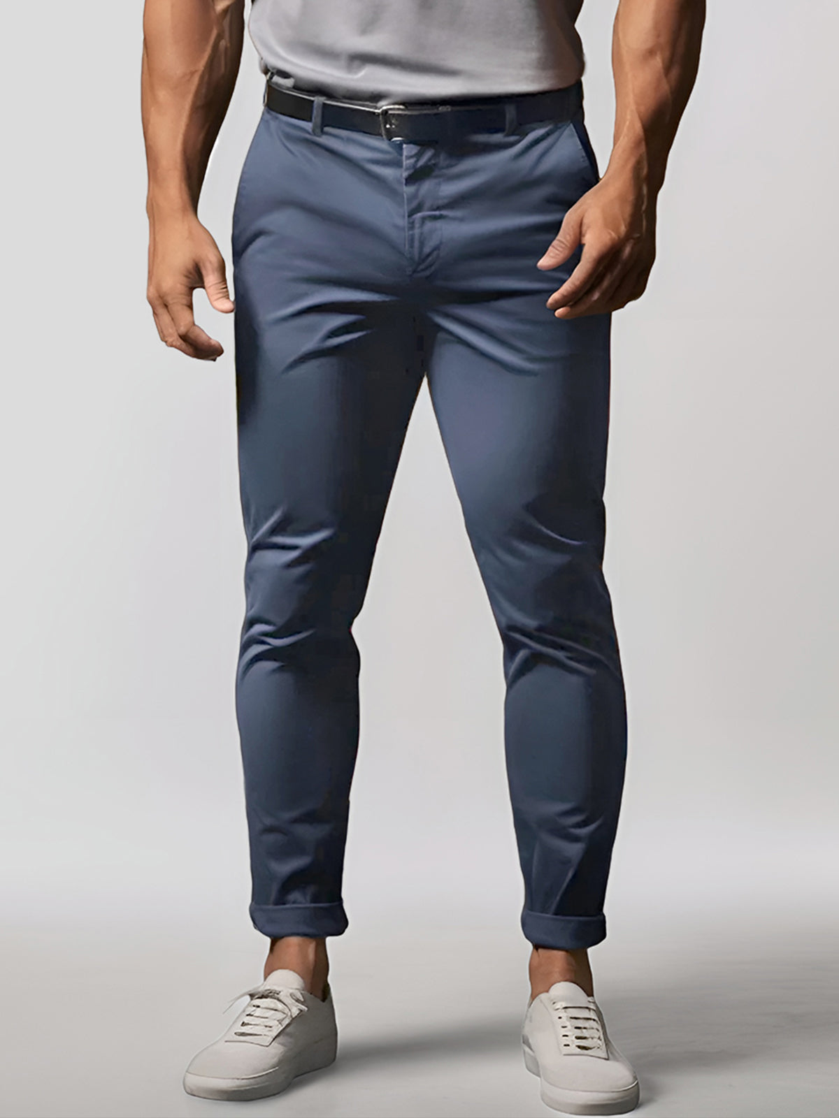 Kurt - Stretch Herren Chinohose aus Baumwollmix Dunkelblau