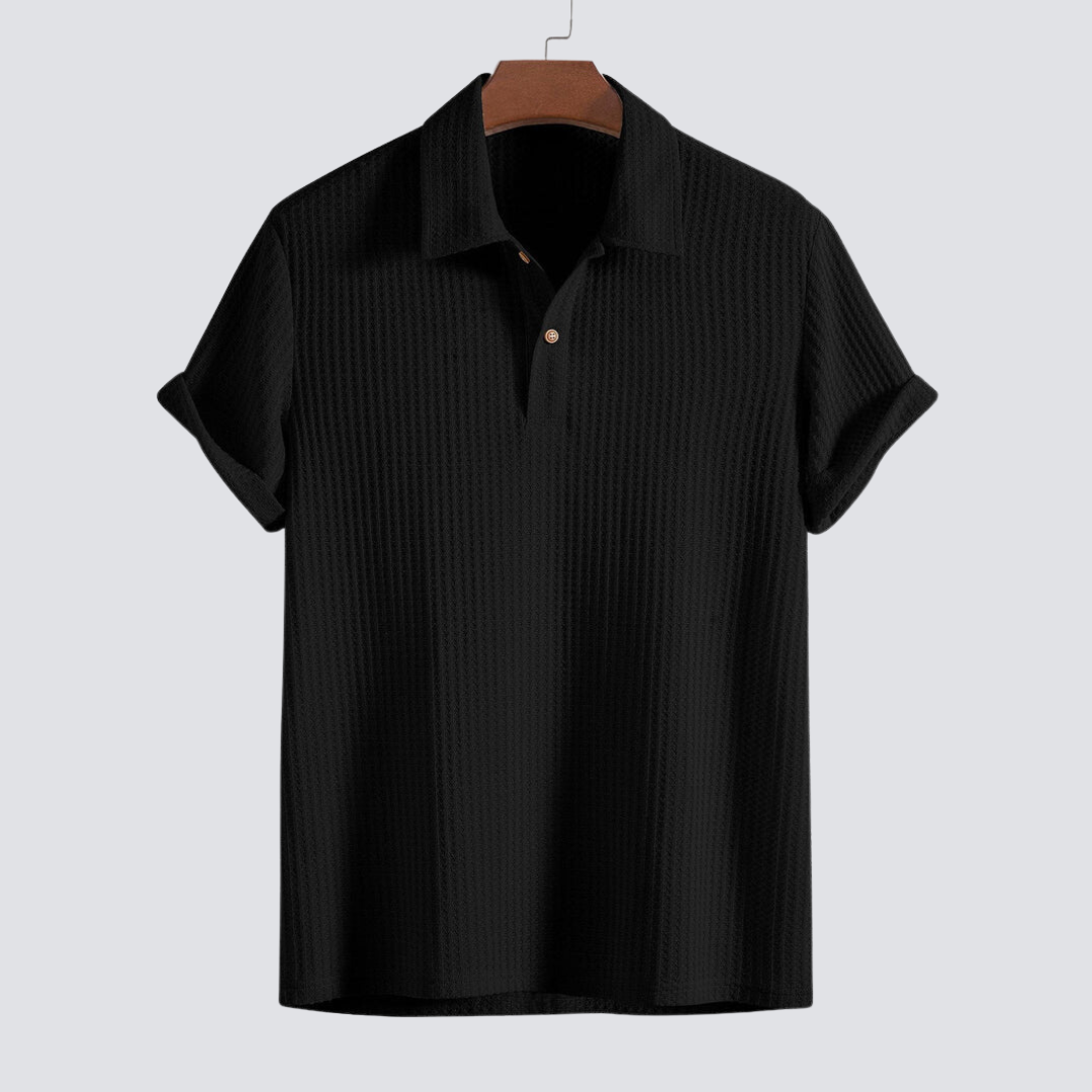 Lars - Elegantes Poloshirt - Schwarz