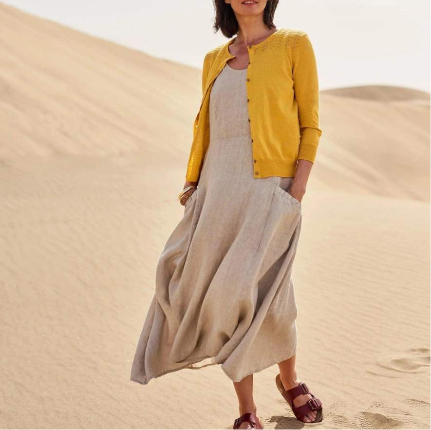 Lavinia- Maxi Sommerkleid Beige