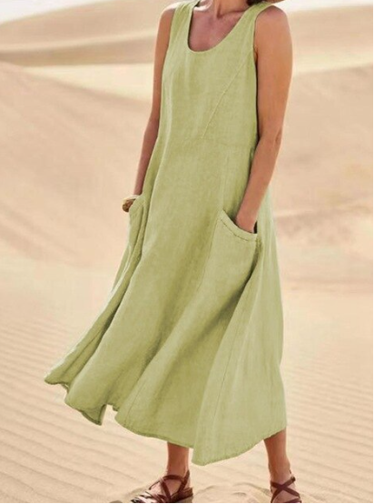 Lavinia- Maxi Sommerkleid Grün