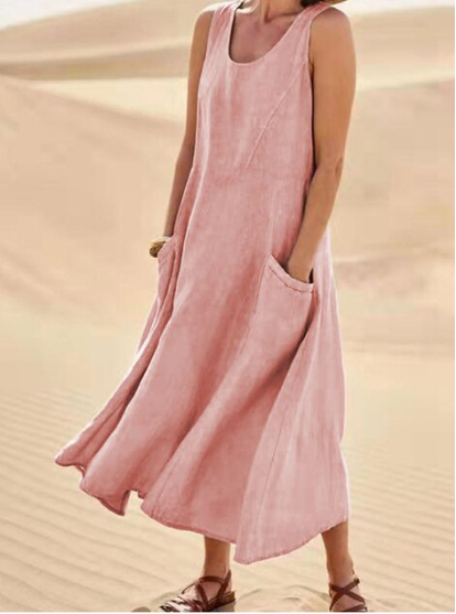 Lavinia- Maxi Sommerkleid Rosa