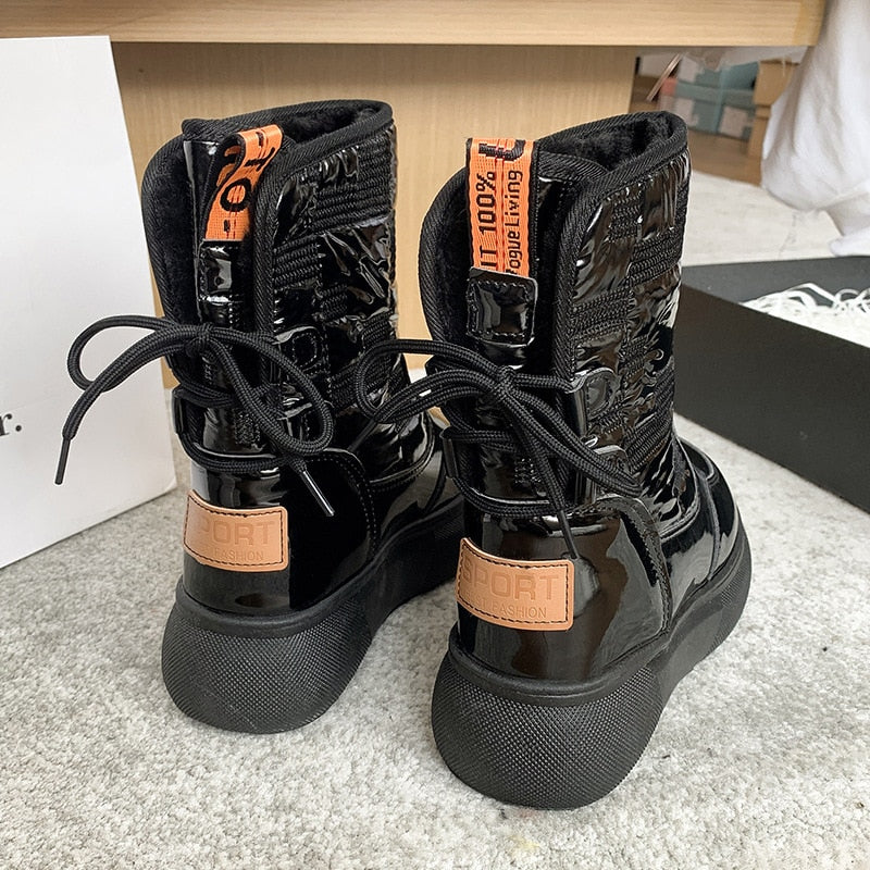 Lea – Wasserdichte Knöchelstiefel für Damen Schwarz