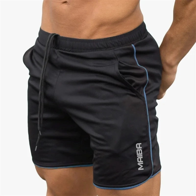 Leopold - Herren Slim Fit Badeshorts schwarz blau