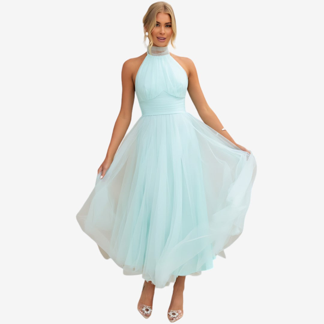 Levera - Elegantes Prinzessinnenkleid Cyan